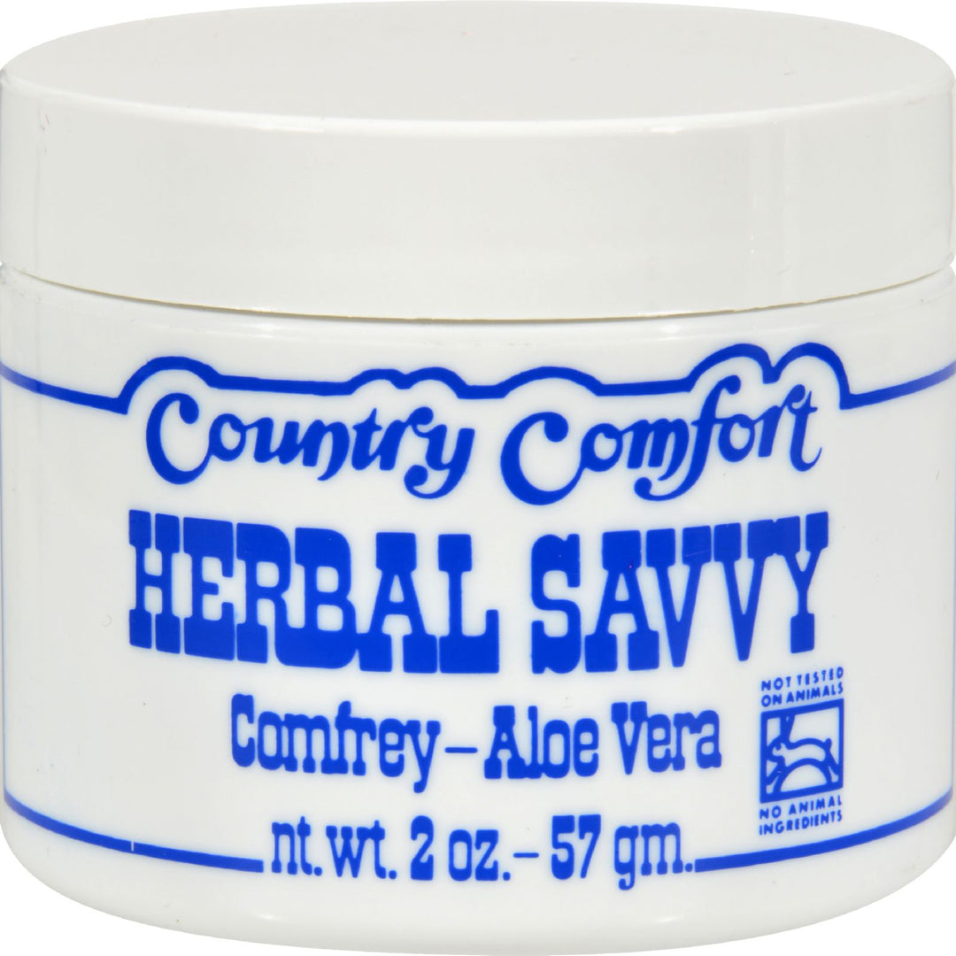 Country Comfort Herbal Savvy Comfrey Aloe Vera - 2 Oz - Maras Green
